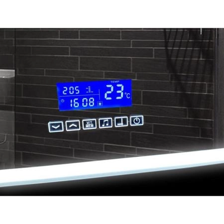 Зеркало Континент Demure LED 800х600 с многофункциональной панелью ЗЛП184