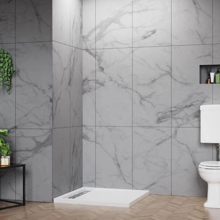 Поддон для душа BelBagno 100x100 квадратный акрил TRAY-BB-DUE-A-100-4-W0