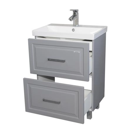 Тумба с раковиной Comforty Бросно-60Н2 00-00021588CFнапольная альпийский иней с раковиной CF19696BX-60