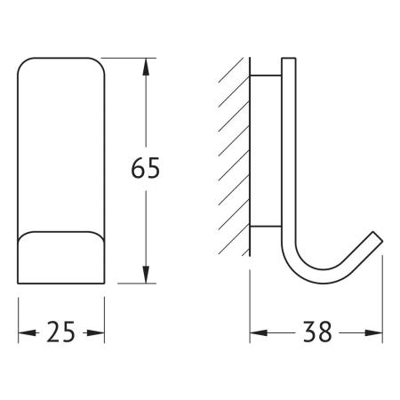 Крючок  ARTWELLE Regen 8315 хром