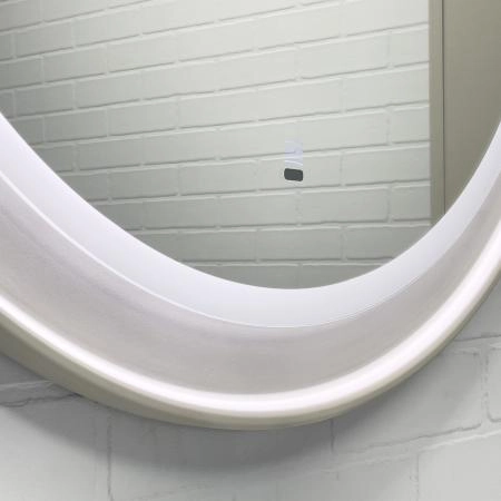 Зеркало Comforty Ереван-80 00-00014157 светодиодная подсветка бесконтактный сенсор антизапотевание серый шёлк