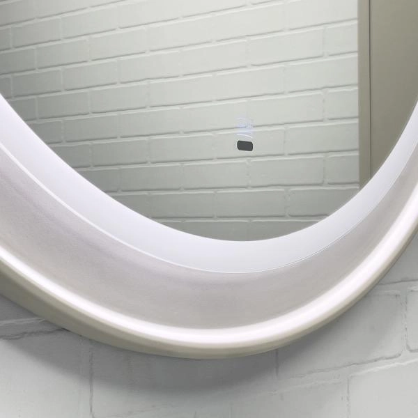 Зеркало Comforty Ереван-80 00-00014157 светодиодная подсветка бесконтактный сенсор антизапотевание серый шёлк