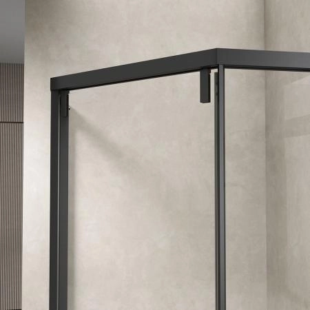 Душевой уголок Vincea Show VSP1-4SH100CLB, 1000*1000, черный, стекло прозрачное