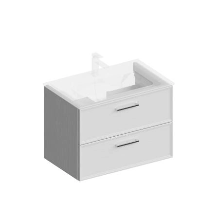 Тумба Kerama Marazzi PIANO CLASSIC ПИАНО КЛАССИК PIA.CL.75\WHT.M подвесная 75 см, 2 ящика, ясень белый матовый