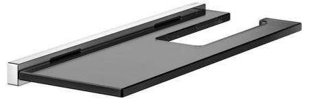 Держатель для туалетной бумаги KEUCO Edition 90 Square 19173018000 Хром/дымчатое стекло 330 мм