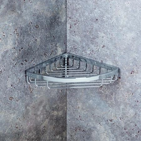 Полка Colombo Angolari B9602 18x18см, угловая хром