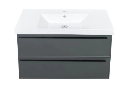 Тумба под раковину LA FENICE Elba Grigio TWIN серый 100 FNC-01-ELB-G-100-2 серый матовый зелёный матовый