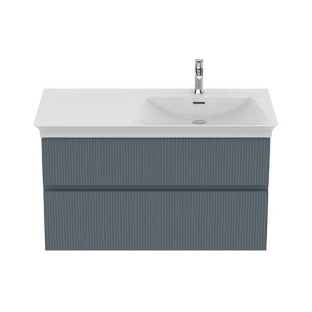 Ideal Standard Finesse Тумба с раковиной 100x50см, подвесная, DX, 2 ящика, 1 отв., цвет: пепельно-голубой матовый