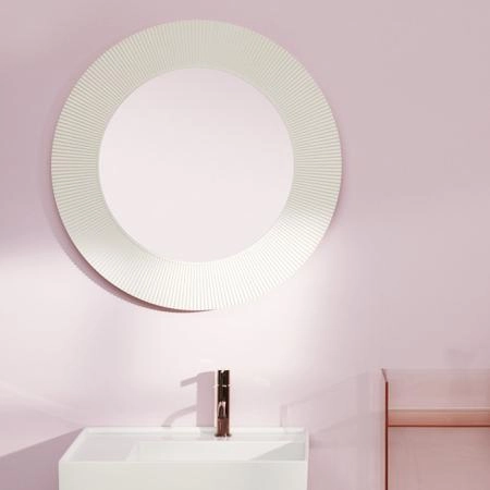Laufen Kartell Зеркало круглое d=78см, настенное, без подсветки, цвет: белый
