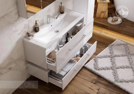 Тумба под раковину Акватон Мадрид 120 см цвет белый