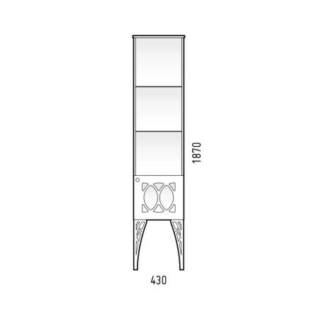 Шкаф-пенал Corozo Таормина 40