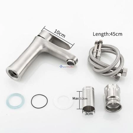 Смеситель для раковины Frap F1048 сатин