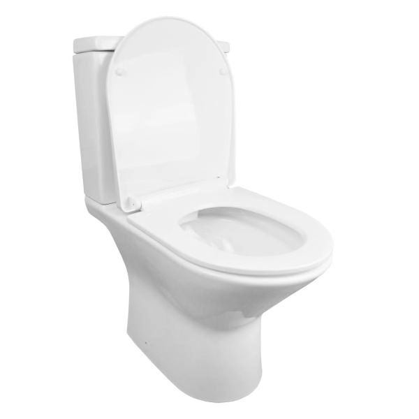 Унитаз напольный Azario Fretta new 370х615х790 безободковый  и сиденьем микролифт (AZ-1223B)