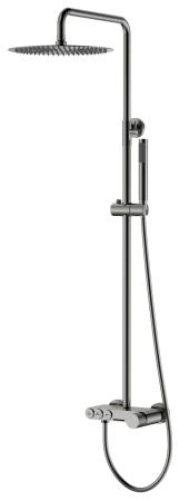 Стойка для душа Boheme STICK Shine Gun Metal с ручкой TOUCH 128-SGM.2