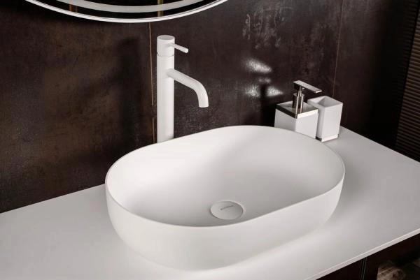 Раковина-чаша Boheme кориан овальная матовая, Slim 500*350*135 879-50