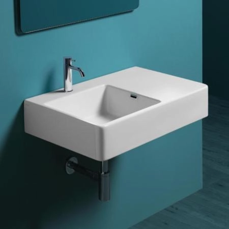 SIMAS Top e lavabi d'arredo раковина накладная/подвесная 75х45 см с 1  отв. под смеситель левая ,цвет белый