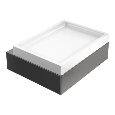Мыльница Boheme настенная Qubic Gun Metal 10723-GM