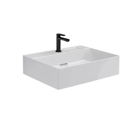 Раковина Kerama Marazzi LOGICA ЛОДЖИКА LO.wb.60.1 мебельная с одним отверстием 60, белая глянцевая