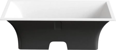 Ванна GOOD DOOR Мадрид 170х80 литьевой мрамор чёрный