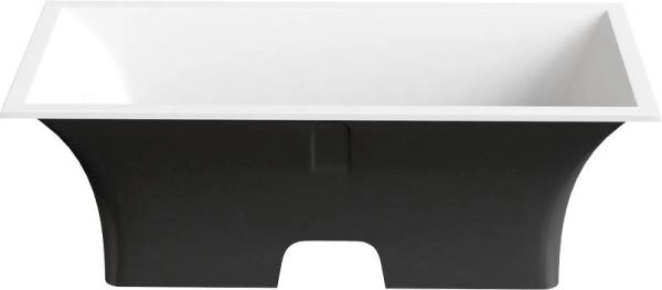 Ванна GOOD DOOR Мадрид 170х80 литьевой мрамор чёрный