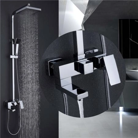 Душевая система ABBER Daheim AF8216 с изливом, хром