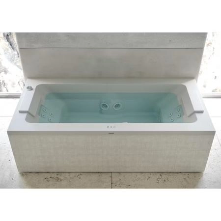 Jacuzzi Sharp Double Ванна 190x90x57см, гидромассажная, Rainbow&Clean System, со смесителем, цвет: белый