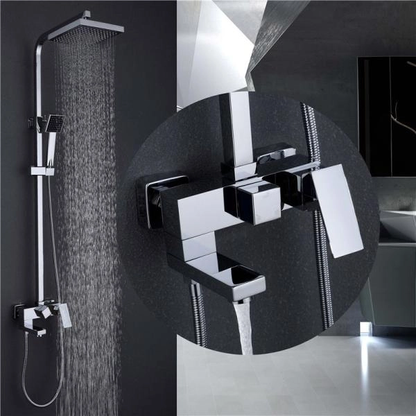 Душевая система ABBER Daheim AF8216 с изливом, хром