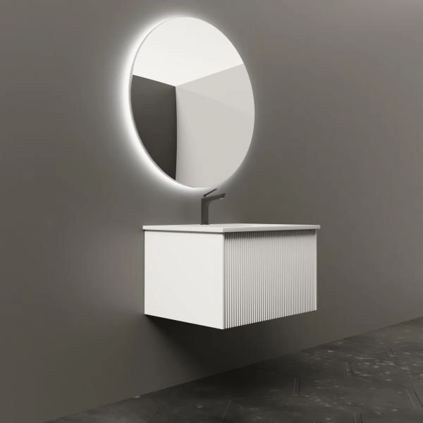 Тумба под раковину LA FENICE TERRA Bianca белая 60 FNC-01-TER-B-60 белый матовый