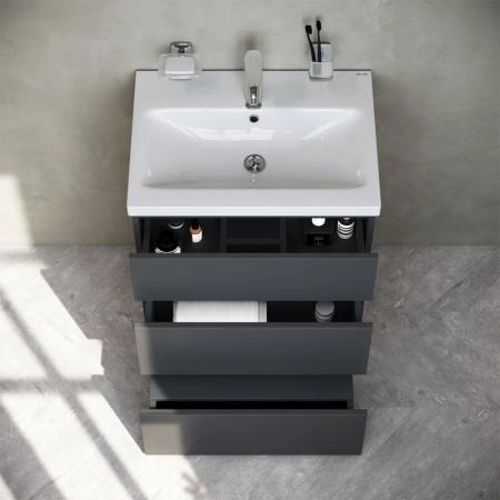 Тумба под раковину напольная AM.PM GEM S M91FSX0602GM графит матовый