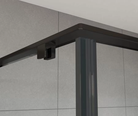 Душевой уголок Vincea Arno VSR-1A9012CLB, 1200*900, черный, стекло прозрачное