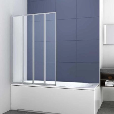 Шторка на ванну Vincea VSB-31100CL, 1000*1400, хром, стекло прозрачное