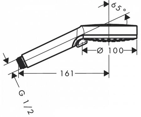 Ручной душ Hansgrohe Crometta Vario 26330400,белый/хром