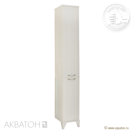Шкаф колонна Акватон Леон 33 1A187903LBPS0 дуб белый напольный