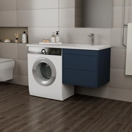 Тумба Veneciana Nera 55 под умыв-к "Magenta 1200" R/L и стир.маш.,с 2-мя ящ., подвес, индиго