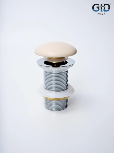 Донный клапан Gid без перелива Sr100 74405K светло-коричневый матовый 7x7x10