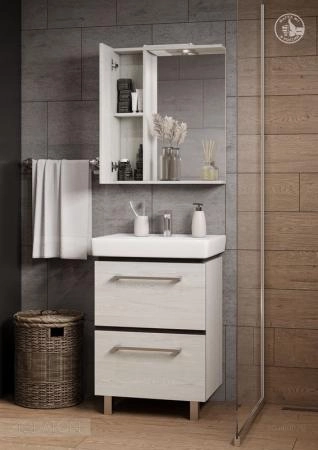 Тумба под раковину AQUATON Ронда PRO 60 дуб сом 1A205001RSC20