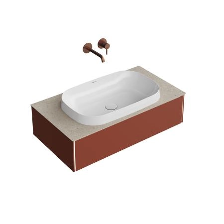 Тумба Kerama Marazzi MAGICA МАДЖИКА MA.90.1\VR.M подвесная 90, 1 ящик, венецианский красный матовый