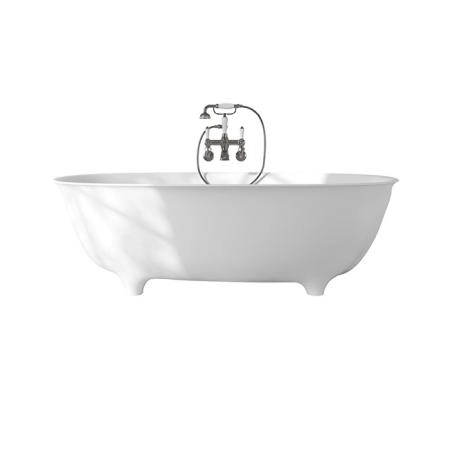 Devon&Devon Dove Ванна отдельностоящая, 170.5х85 см, из White tec plus, на ножках, с донным клапаном, цвет: белый