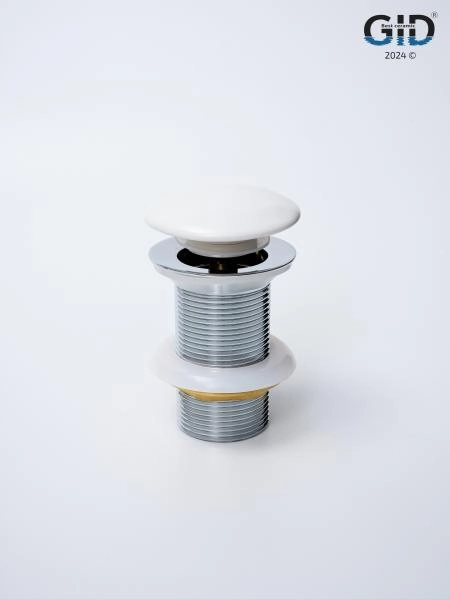 Донный клапан Gid без перелива Whm100 74403K белый матовый 7x7x10