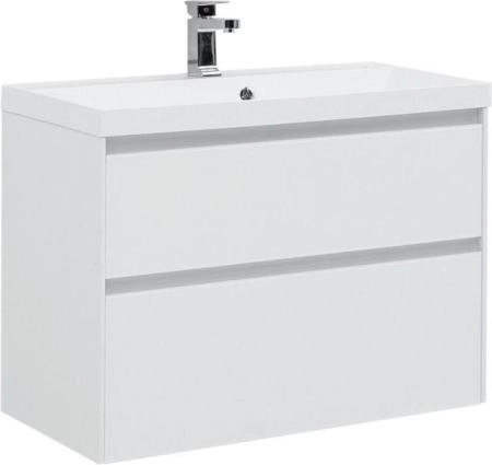 Тумба под раковину Aquanet Гласс 90 белый