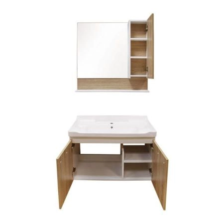 Тумба с раковиной Comforty Рига-80 дуб сонома