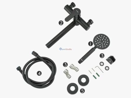 Смеситель для ванны Frap F32801-6 черный