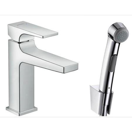 Hansgrohe 32522000 Metropol Смеситель для раковины 177 мм, с гигиеническим душем, хром