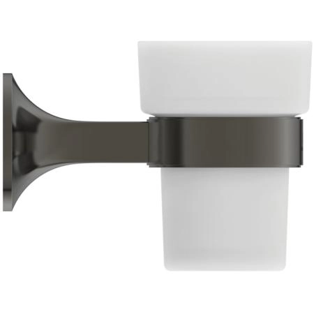 Ideal Standard La Dolce Vita Стакан, подвесной, цвет: PVD Magnetic Grey/матовое стекло