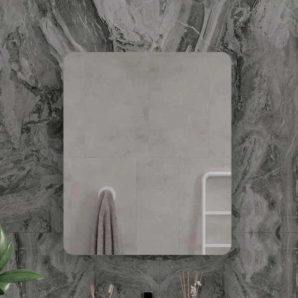 Шкаф зеркальный Volna 60 белый глянец