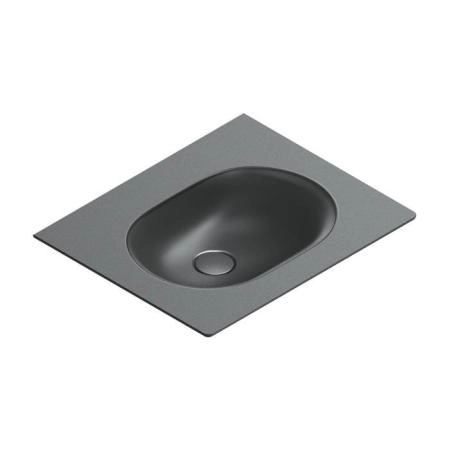 Catalano Sfera Раковина консоль 60x50см, без отв., цвет: черный матовый