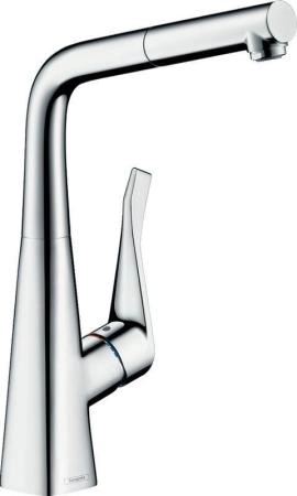Hansgrohe 73812000 Metris M71 Смеситель для кухни 315 мм, выдвижной Г излив, sBox, хром