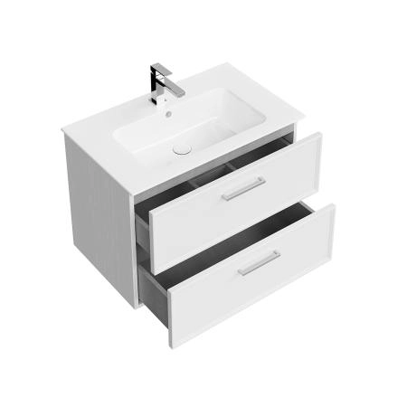 Тумба Kerama Marazzi PIANO CLASSIC ПИАНО КЛАССИК PIA.CL.75\WHT.M подвесная 75 см, 2 ящика, ясень белый матовый