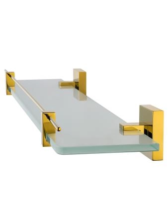 Стеклянная полка для ванной WONZON & WOGHAND POLO, Темное золото (WW-8927-DG)