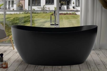 Ванна черная матовая Azario Glasgow GLA18080 180x80 акриловая